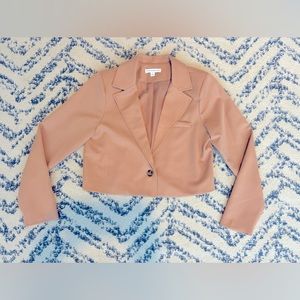 AND NOW THIS (Macy’s) Women’s Cropped Blazer, tan, Size Medium, never worn/NWOT